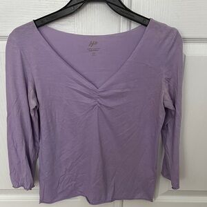 J. Jill Lavender Long Sleeve Top